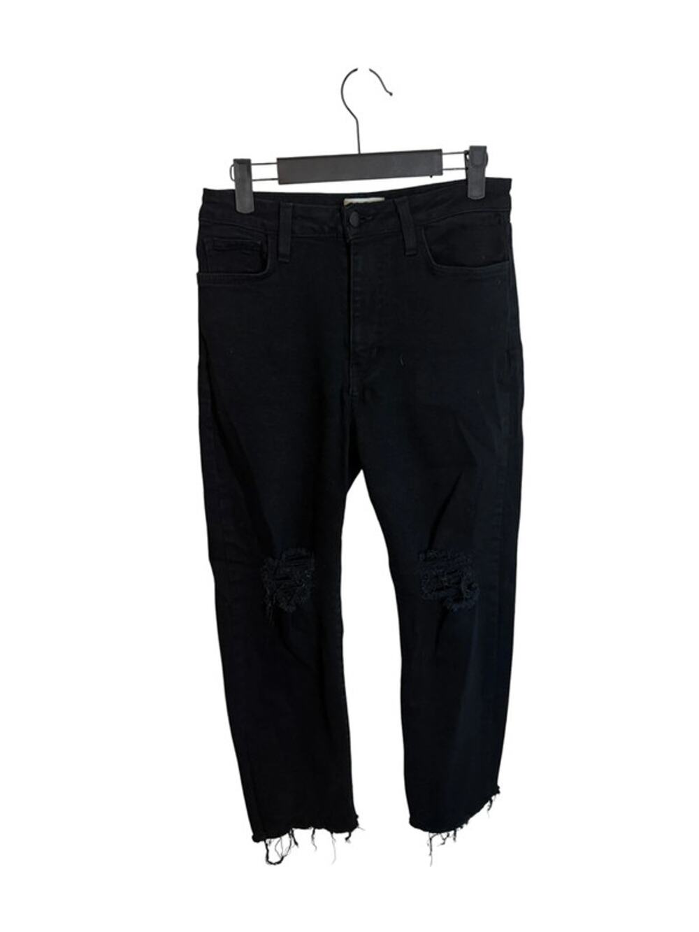 L.T.J Siena Distressed Black Ankle Jeans